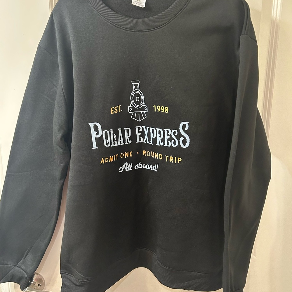 Polar Express Black Sweater
